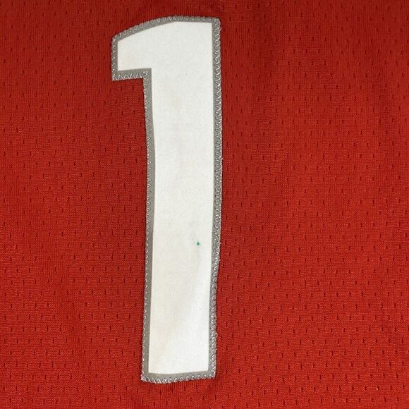 Ohio State Buckeyes Jersey Mens Large Red #1 Basketball Nike Dri Fit Elite Sewn - Picture 5 of 11